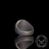 Helm of Awe Valknut Sterling Silver Viking Ring