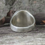 Helm of Awe Valknut Sterling Silver Viking Ring