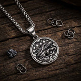 Hip-Hop Dragon Head Design Stainless Steel Pendant