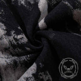 Hip-Hop Tie-Dye Gradient Distressed Straight Jeans