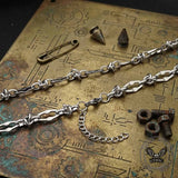 Hip Hop Barbed Wire Link Stainless Steel Necklace