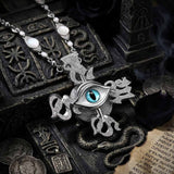 Hip Hop Eye of Horus Copper Zircon Spinner Pendant
