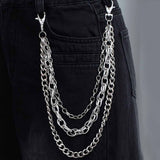 Hip Hop Multi-Layer Chain Alloy Pants Chain | Gthic.com