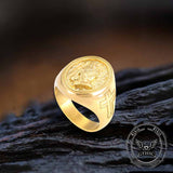 Hip Hop Praying Hands Cross Stainless Steel Ring