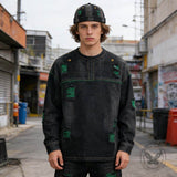 Hip Hop Ripped Washed Brimless Denim Hat | Gthic.com