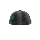 Hip Hop Ripped Washed Brimless Denim Hat