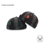 Hip Hop Ripped Washed Brimless Denim Hat | Gthic.com