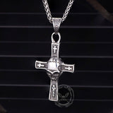 Hip Hop Skull Cross Stainless Steel Pendant
