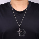 Hip Hop Skull Cross Stainless Steel Pendant | Gthic.com