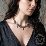 Hip Hop Spike Stainless Steel Clavicle Necklace | Gthic.com