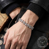 Hip Hop Versatile Cross Link Copper Zircon Bracelet