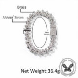 Hip Hop Versatile Cross Link Copper Zircon Bracelet