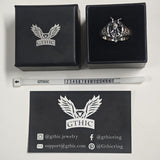 Horned Armor Witch Sterling Silver Ring