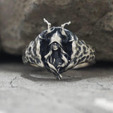 Horned Armor Witch Sterling Silver Ring
