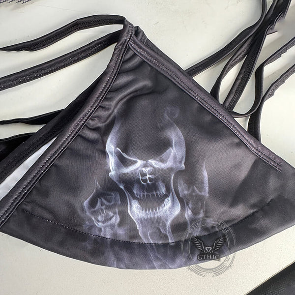 Horror Ghost Print Women’s Bikini Set
