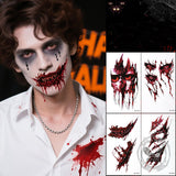 Horror Simulation Wound Halloween Temporary Tattoo Stickers | Gthic.com