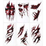 Horror Simulation Wound Halloween Temporary Tattoo Stickers | Gthic.com