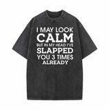 I May Look Clam Vintage Washed T-shirt 01 | Gthic.com