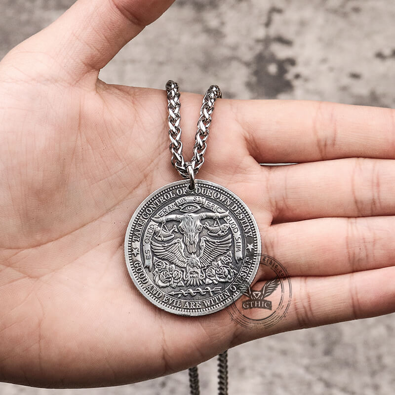 Skull Necklace Hobo Nickel Pendant Hobo Nickel Necklace Store