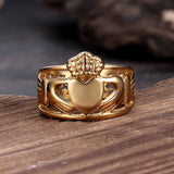 Irish Claddagh Stainless Steel Wedding Ring | Gthic.com