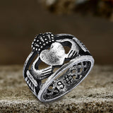 Irish Claddagh Stainless Steel Wedding Ring | Gthic.com