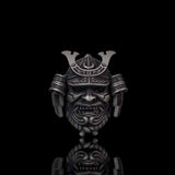 Japanese Mask Samurai Helmet Sterling Silver Ring | Gthic.com