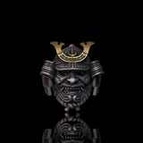 Japanese Mask Samurai Helmet Sterling Silver Ring | Gthic.com