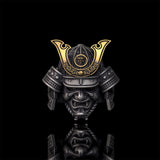 Japanese Samurai Helmet Sterling Silver Warrior Ring | Gthic.com