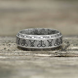 Leviathan Cross Lucifer Sigil Stainless Steel Ring