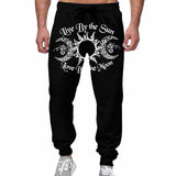 Live By The Sun Triple Goddess Casual Elastic Drawstring Pants | Gthic.com