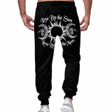 Live By The Sun Triple Goddess Casual Elastic Drawstring Pants | Gthic.com