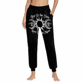 Live By The Sun Triple Goddess Casual Elastic Drawstring Pants | Gthic.com