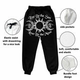 Live By The Sun Triple Goddess Casual Elastic Drawstring Pants | Gthic.com