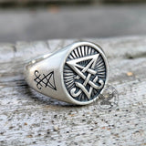 Lucifer Nephilim Seal Sterling Silver Ring | Gthic.com