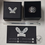 Lucky Cloud Chinese Dragon Sterling Silver Ring