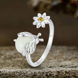 Luminous Firefly Sterling Silver Ring | Gthic.com