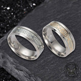 Luminous Jesus Fish Stainless Steel Ring