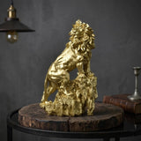 Majestic Muscular Lion Resin Animal Statue Figurine | Gthic.com