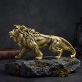 Majestic Muscular Lion Resin Animal Statue Figurine | Gthic.com