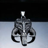 Mandalorian Symbol Skull Stainless Steel Pendant