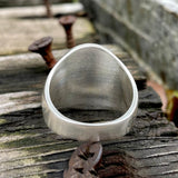 Mandalorian Symbol Sterling Silver Skull Ring