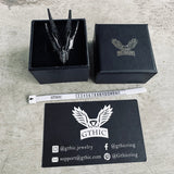 Mecha Swallow Alloy Adjustable Gothic Ring