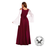 Medieval Court Retro Stage Performance Long Dress Set