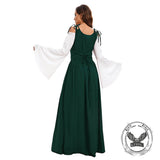 Medieval Court Retro Stage Performance Long Dress Set