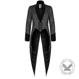 Medieval Gothic Jacquard Waisted Tuxedo Costume