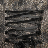 Medieval Gothic Jacquard Waisted Tuxedo Costume