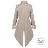Medieval Gothic Lapel Jacquard Long Tailcoat