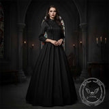 Medieval Gothic Solid Color Victorian Ball Dress | Gthic.com