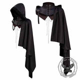 Medieval Irregular One Shoulder Halloween Side Cloak 01 | Gthic.com