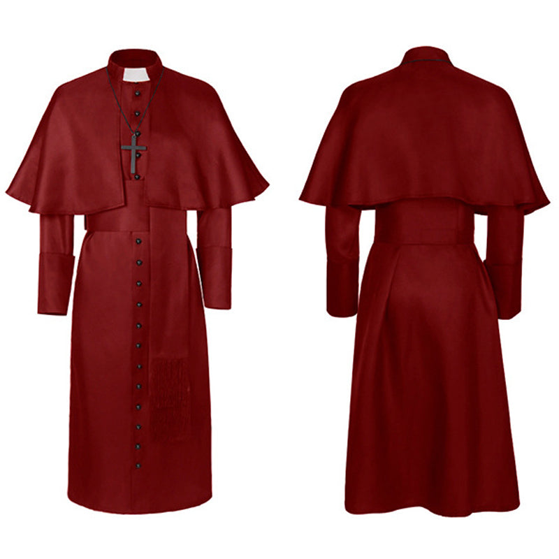 Medieval Priest Cloak Cross Robe Medieval Priest Cloak Cross Robe